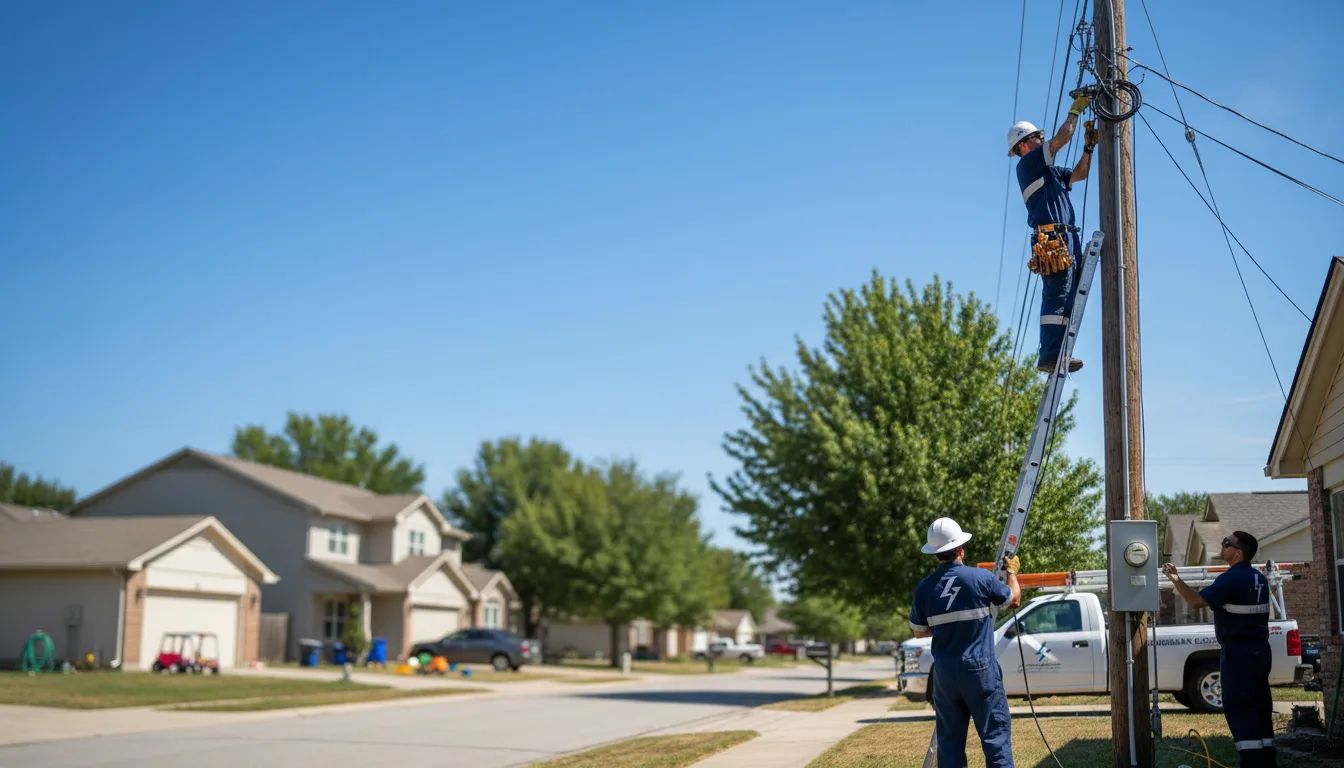 Residential electrician providing installation services in Breckenridge, MO